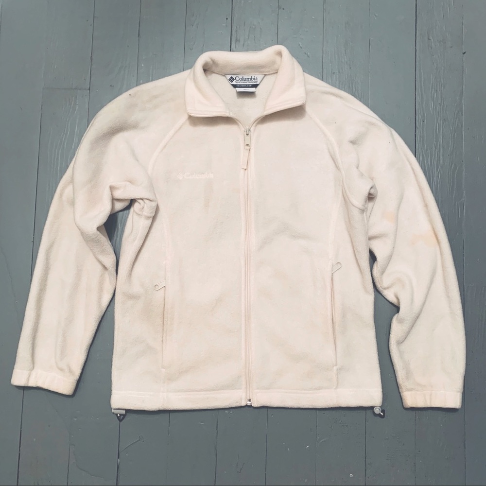 White Columbia fleece